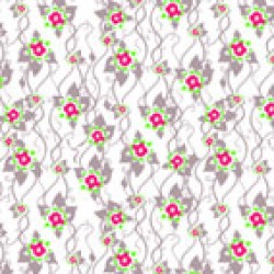 Gri Pembe Yeşil Çıtır Çiçek Tüp Desen  CD-0084