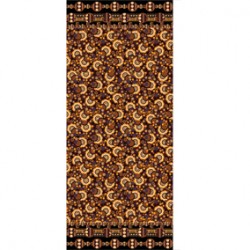 Kahve Mor Sarı Eteği Sulu Desen ES-0005