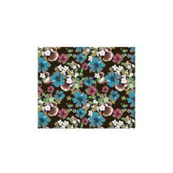 Kahve Mor Yeşil Çiçek Desen CD-0031