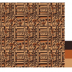 Kahve Oranj Krem Hayvan Desen HD-0002