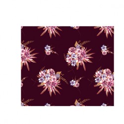 Lacivert Kahve Pembe Romantik Desen RD-0025
