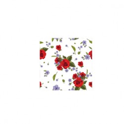 Mor Kırmızı Yeşil Çiçek Desen CD-0062