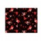 Pembe Yeşil Siyah Kırmızı Çiçek Desen CD-0034