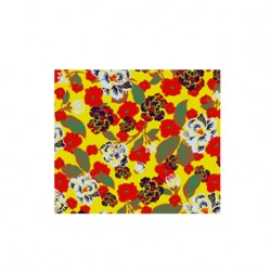 Sarı Kırmızı Lacivert Çiçek Desen CD-0032