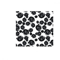 Siyah Çiçek Desen CD-0015
