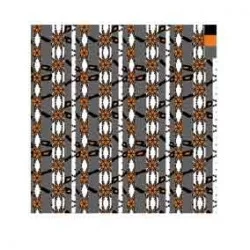 Siyah Oranj Gri Opart Desen OPA-0036