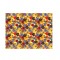 Siyah Sarı Mavi Çiçek Desen CD-0054