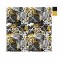 Siyah Sarı Zincirli Popart Desen PAD-0001