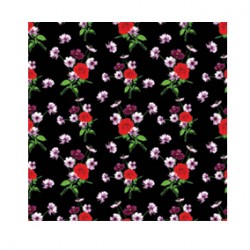 Yeşil Mor Kırmızı Romantik Desen RD-0021