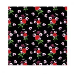 Yeşil Mor Kırmızı Romantik Desen RD-0021