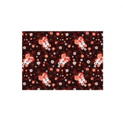 Yeşil Oranj Kahve Çiçek Desen CD-0046