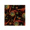 Yeşil Oranj Lacivert Romantik Desen RD-0012