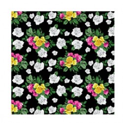 Yeşil Sarı Pembe Çiçek Desen CD-0039